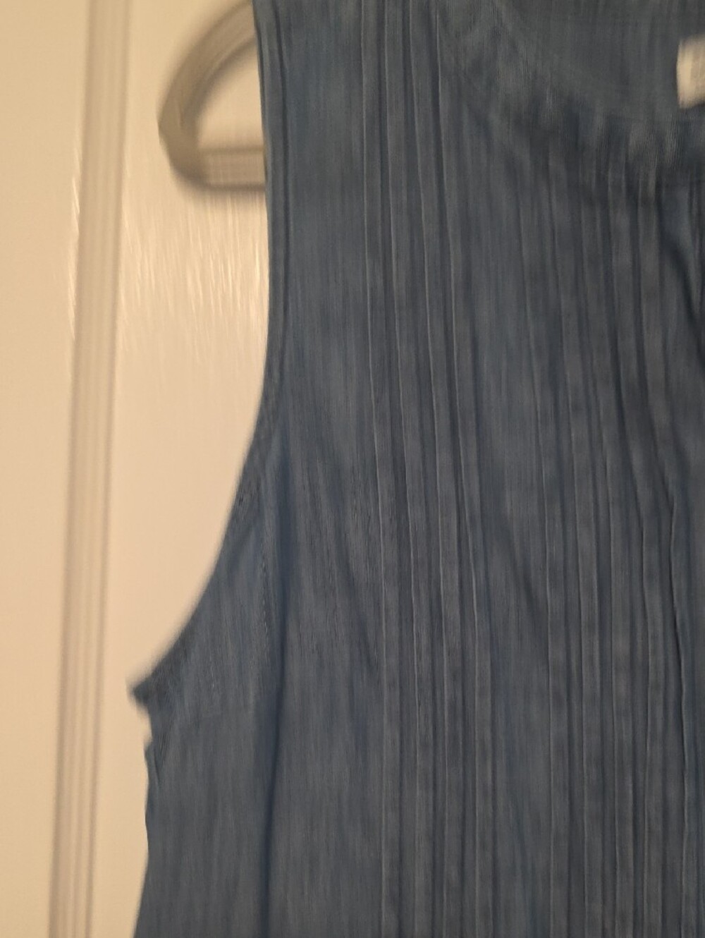 Sonoma Sleeveless Chambray Pintuck Midi Dress in Light Blue - Picture 4 of 7